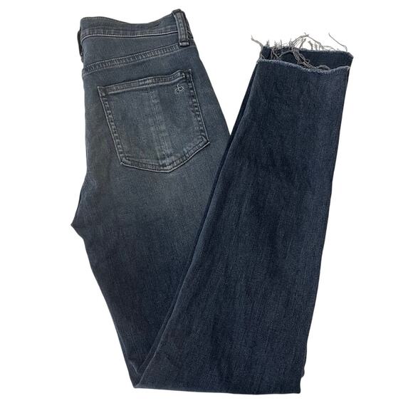 Rag & Bone Women's High Rise Ankle Skinny Jeans Frayed Hem Distressed Size 25 - Picture 9 of 9